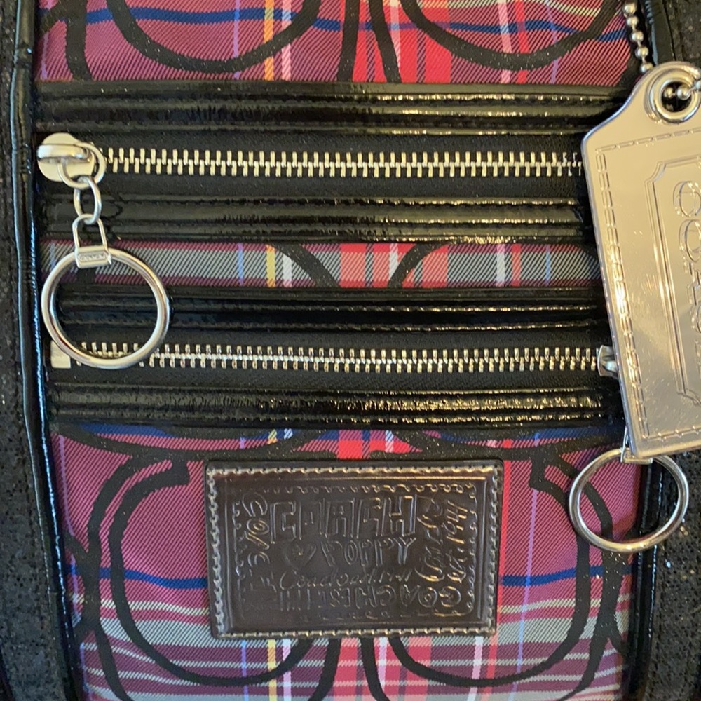 Coach Pink and Black Women's Tote Bag - Picture 3 of 12